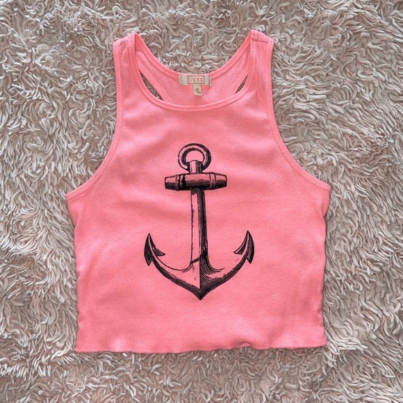 BOAT ANCHOR GRAPHIC CROPPED BABY-TANK · SIZE M - Picture 3 of 3